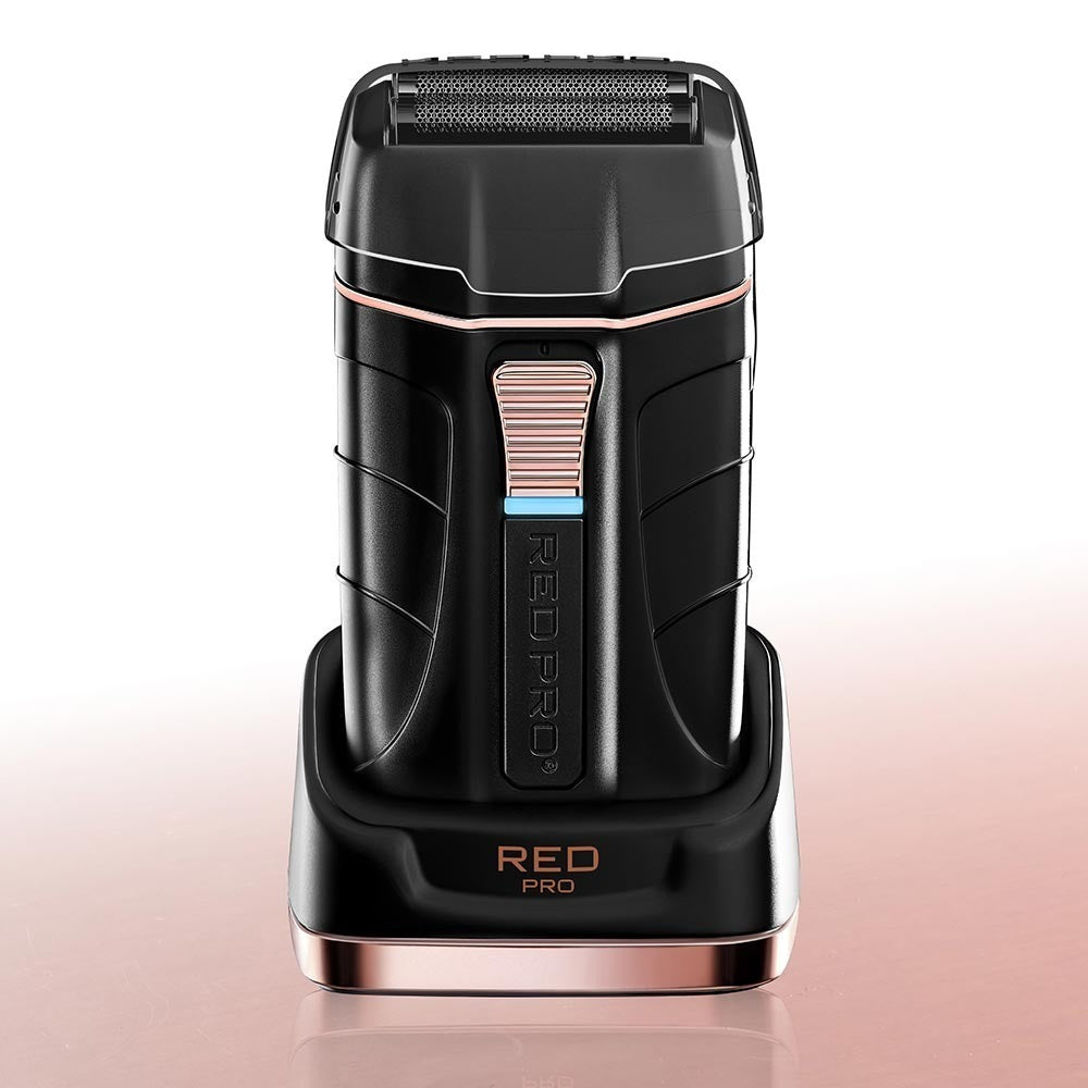 Red Pro Cordless Shaver – Matte Gold / Black