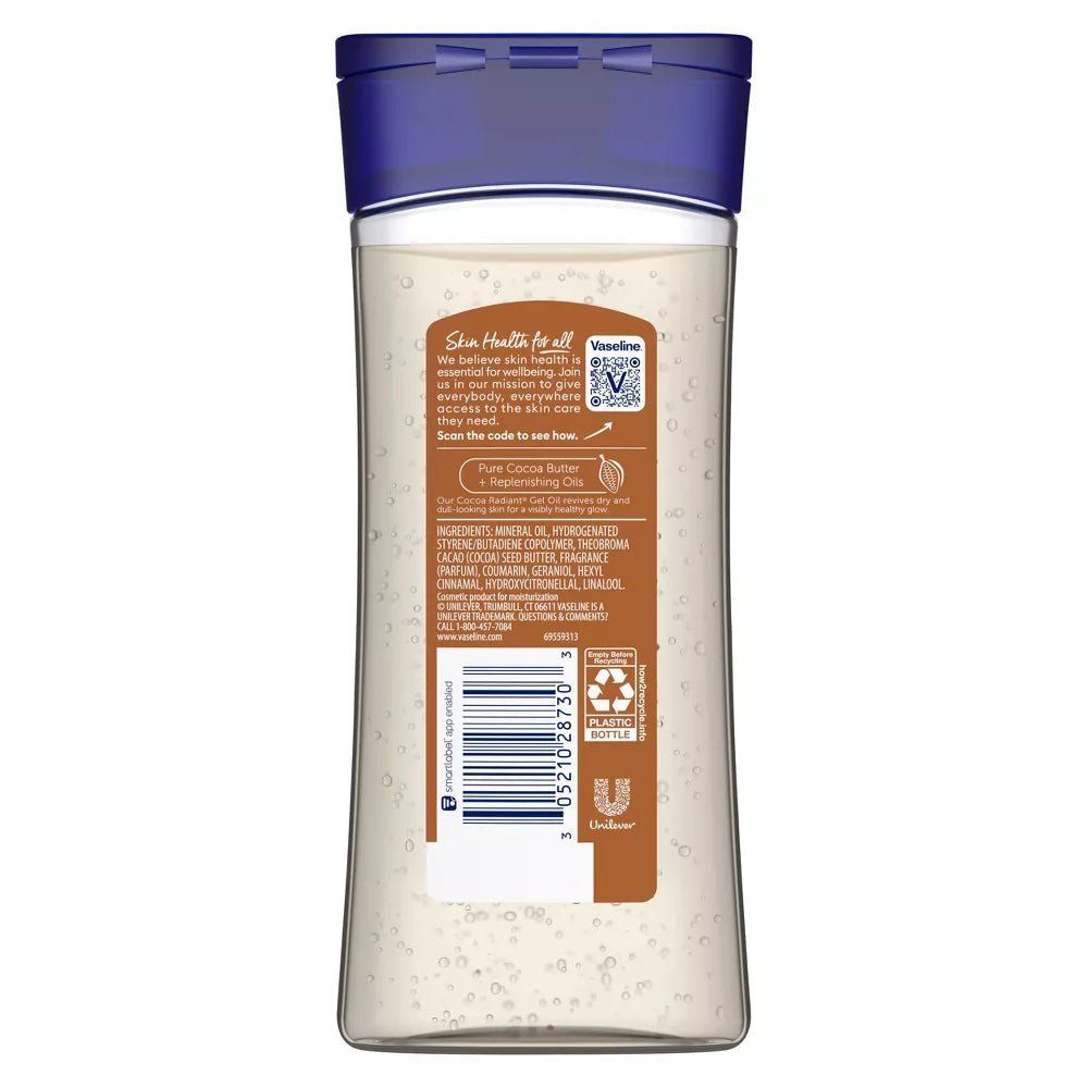Vaseline Cocoa Radiant Body Gel Oil – 6.8oz - Beauty Exchange Beauty Supply