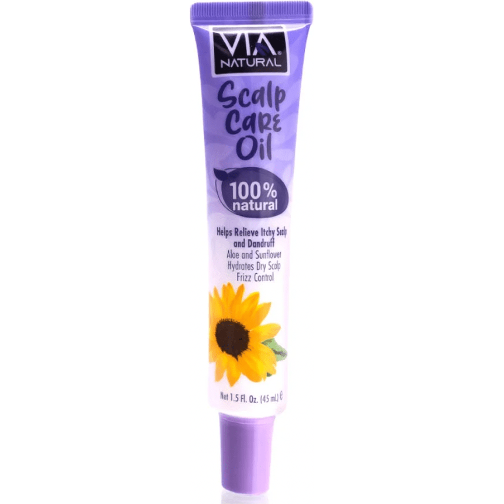 Via Natural Oil Moisturizing | Scalp Care, Vitamins, Turmeric, Jojoba, Cocoa Butter & Shea Butter | 1.5 oz - Beauty Exchange Beauty Supply