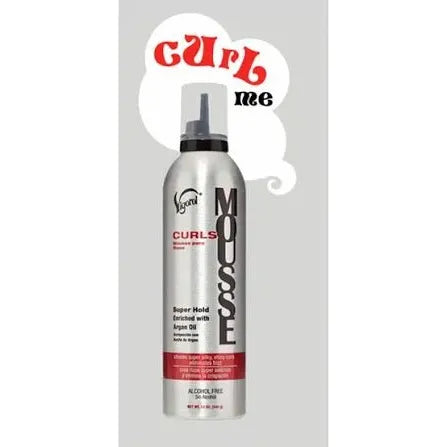 Vigorol Curling Mousse | Frizzy Hair Type | Moisturizing | Anti - Frizz | Unisex | 12oz - Beauty Exchange Beauty Supply