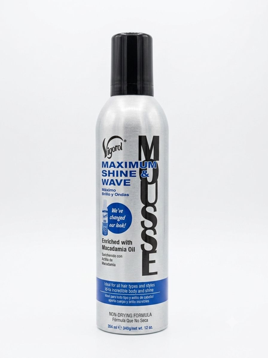 Vigorol Hair Styling Foam Mousse – 12 oz - Beauty Exchange Beauty Supply