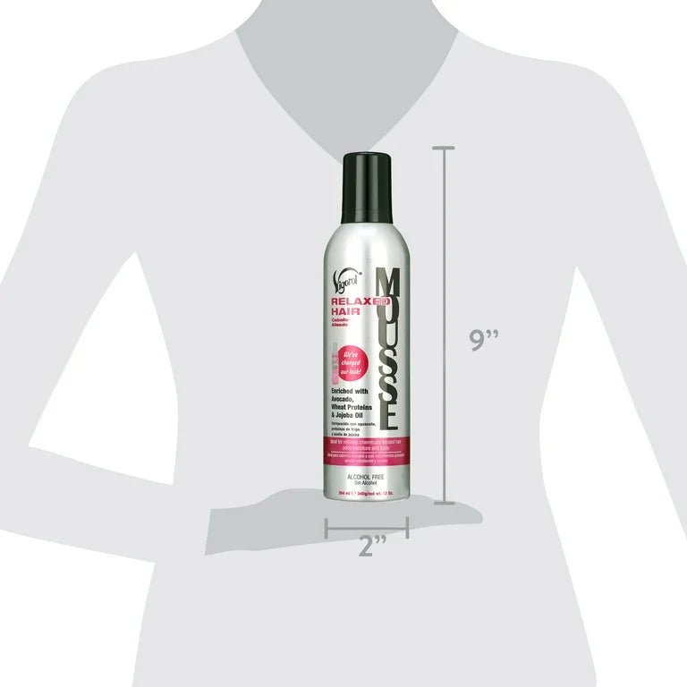Vigorol Mousse For Relaxed Hair - Enriched With Avocado | Wheat Proteins | Jojoba Oil | 12 oz - Beauty Exchange Beauty Supply