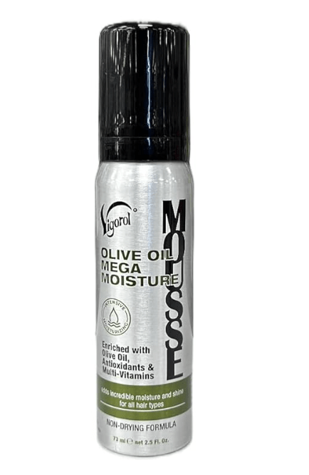 Vigorol Olive Oil Moisture Mousse - For Chemically Treated Hair - Beauty Exchange Beauty Supply