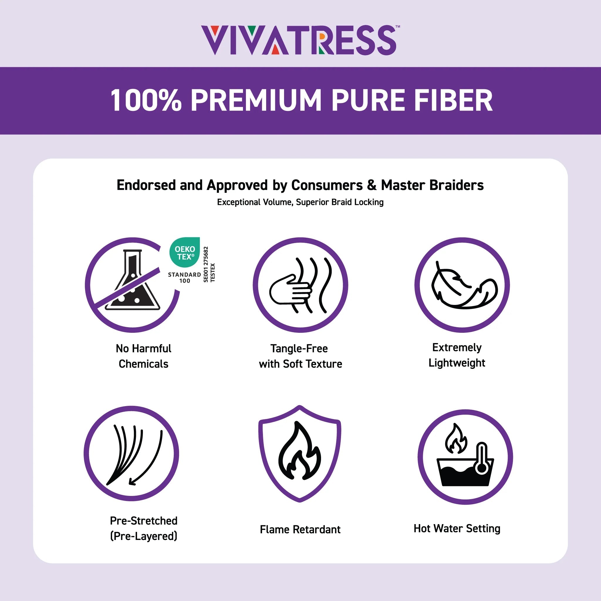 Vivace By Kiss Vivatress 3X Pre-Stretched Kids Braid – 32" - Beauty Exchange Beauty Supply