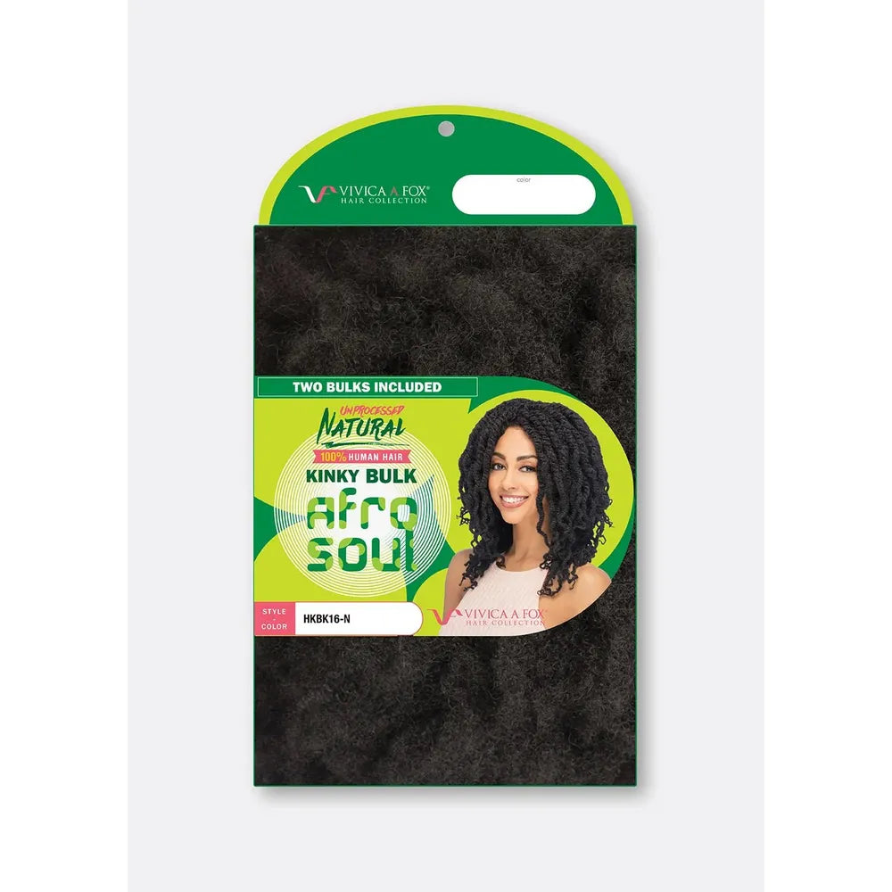 Vivica A Fox Human Hair Natural Hair Kinky Bulk 16" - Beauty Exchange Beauty Supply