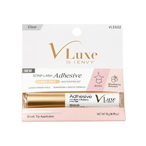Vluxe Biotin Strip Lash Glue – (VLEG01 & VLEG02) - Beauty Exchange Beauty Supply