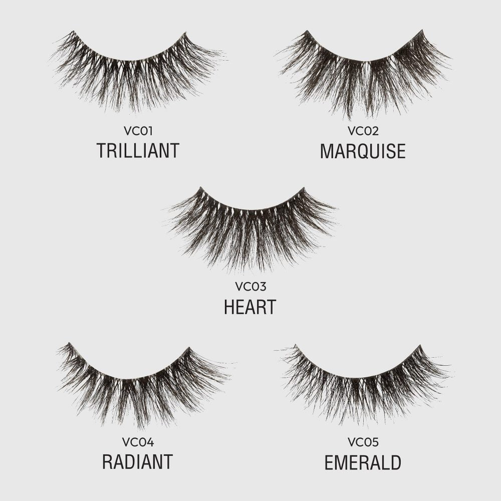 VLUXE by i - ENVY Crystal Glow Brilliant - Cut Lashes – Light - Reflecting Bevel Design | Gem - Inspired Glam | Styles: Trilliant, Marquise, Heart, Radiant, Emerald - Beauty Exchange Beauty Supply