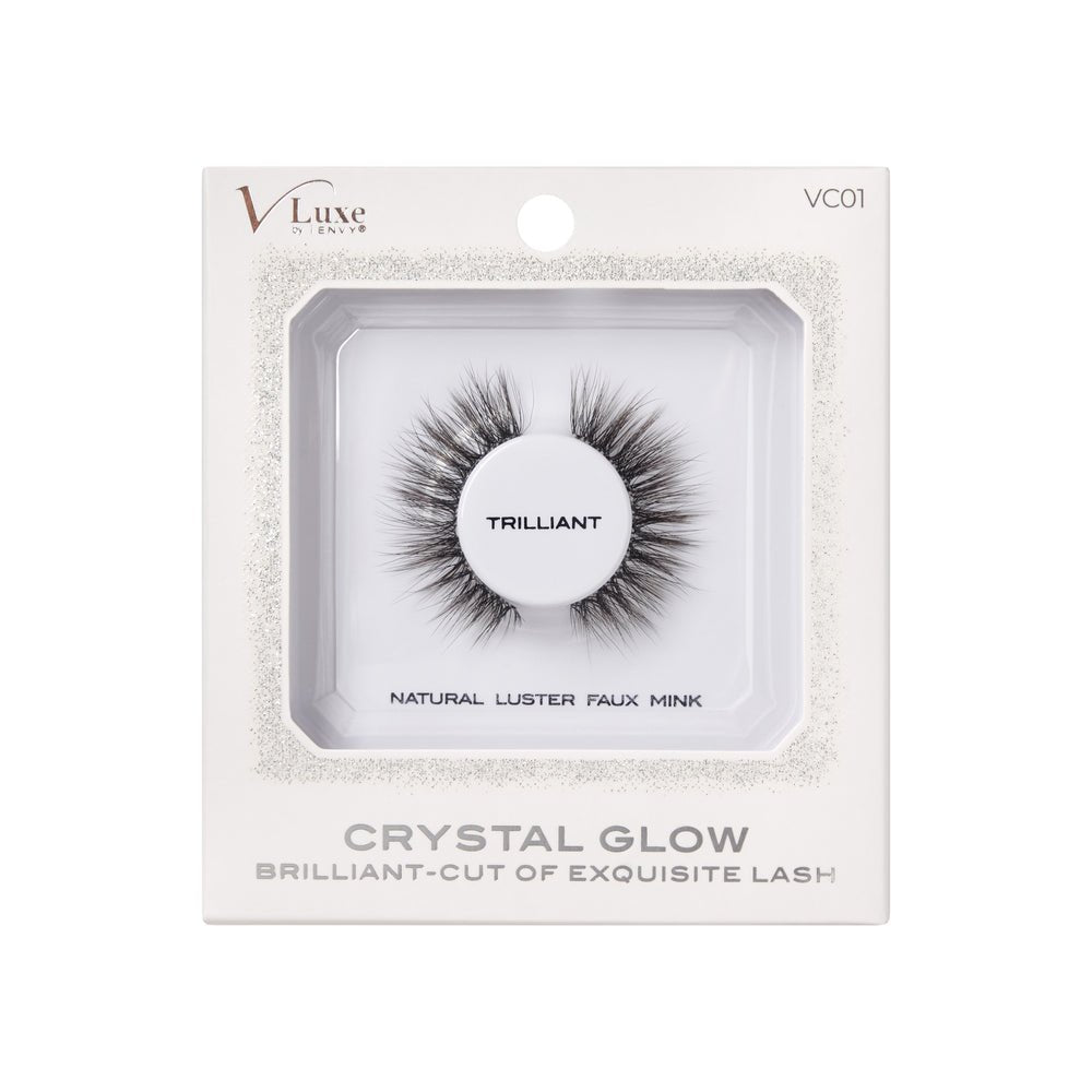 VLUXE by i - ENVY Crystal Glow Brilliant - Cut Lashes – Light - Reflecting Bevel Design | Gem - Inspired Glam | Styles: Trilliant, Marquise, Heart, Radiant, Emerald - Beauty Exchange Beauty Supply