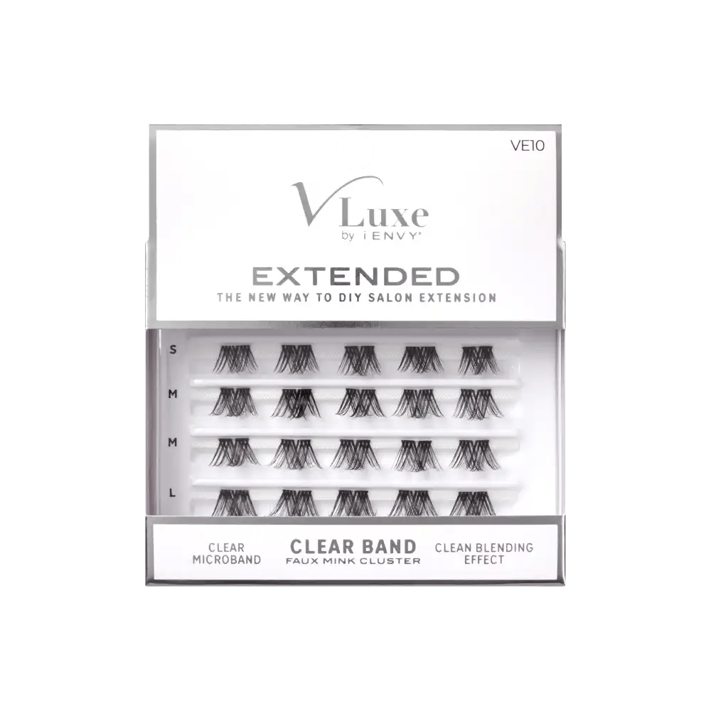 VLuxe by iEnvy Extended Faux Mink Cluster Lashes - Beauty Exchange Beauty Supply
