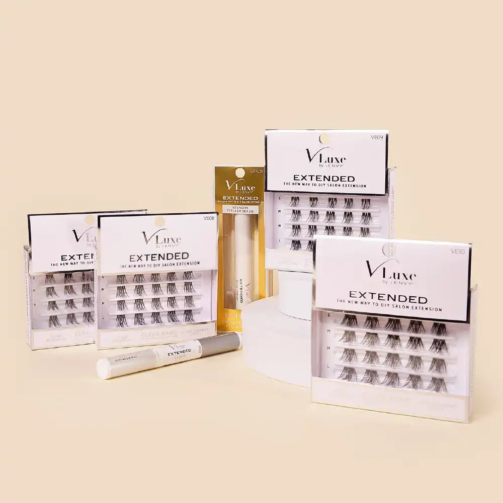 VLuxe by iEnvy Extended Faux Mink Cluster Lashes - Beauty Exchange Beauty Supply