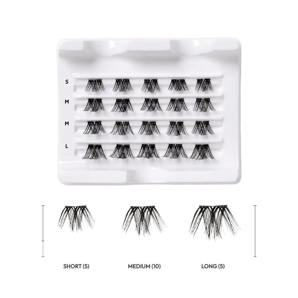 VLuxe by iEnvy Extended Faux Mink Cluster Lashes - Beauty Exchange Beauty Supply