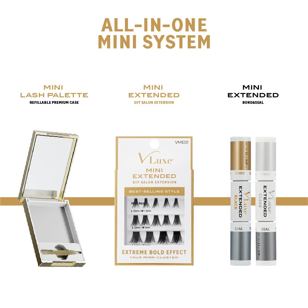 VLuxe Mini Lash Palette – Refillable Travel Kit - Beauty Exchange Beauty Supply