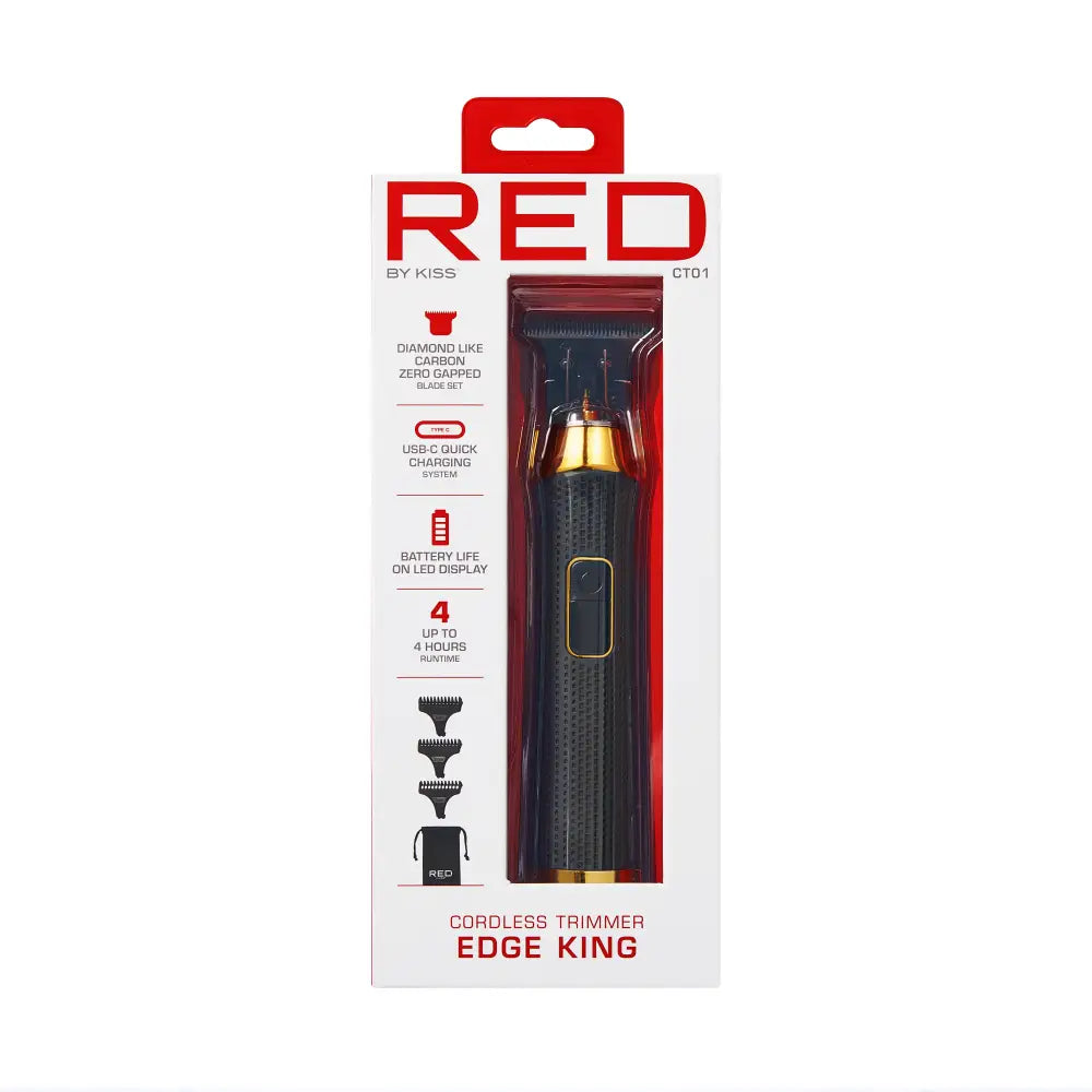 Red by Kiss Diamond Like Carbon Zero-Gap Cordless Trimmer