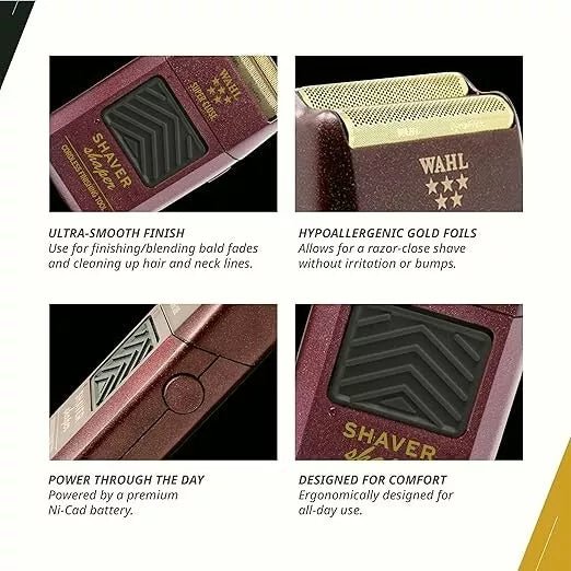 WAHL Professional 5 Star Cordless Shaver โ Powerful, Precision Trimmer for Smooth Shaves and Outlining - Beauty Exchange Beauty Supply