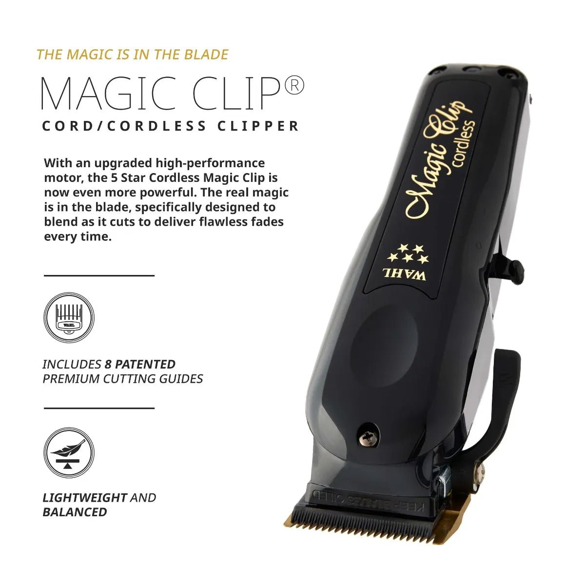 Wahl Professional 5-Star Magic Clip – Black - Beauty Exchange Beauty Supply