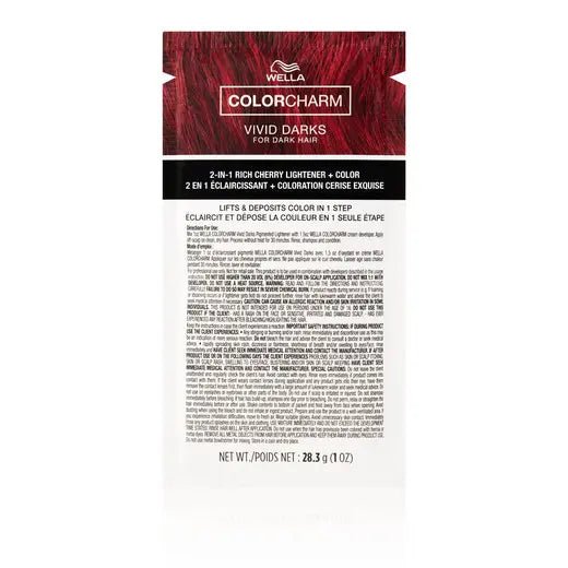 Wella Color Charm Vivid Darks Pigmented Lightener Sachet – 1oz - Beauty Exchange Beauty Supply