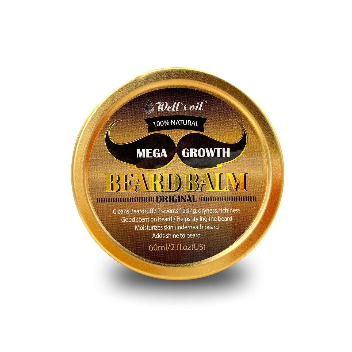 Well’s Oil Beard Balm Original – Nourishing Beard Care - 2 oz - Beauty Exchange Beauty Supply