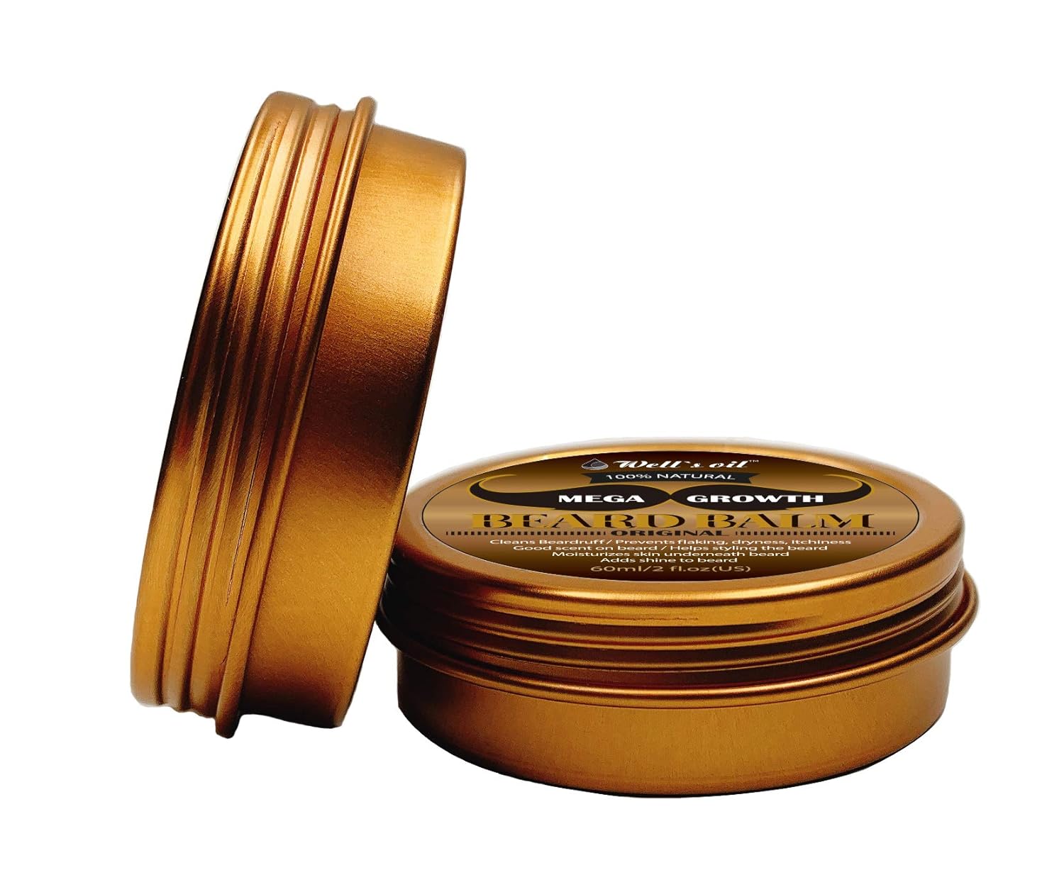 Well’s Oil Beard Balm Original – Nourishing Beard Care - 2 oz - Beauty Exchange Beauty Supply