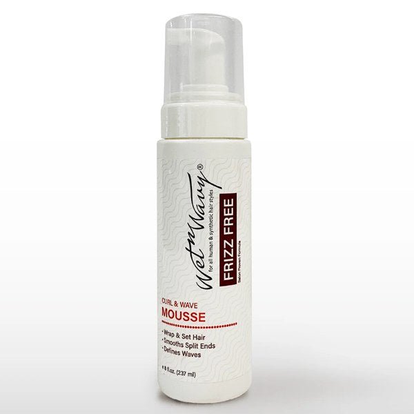 WET - N - WAVY Frizz Free Curl & Wave Mousse | Lightweight Styling Foam for Defined, Touchable Curls – 8 oz - Beauty Exchange Beauty Supply