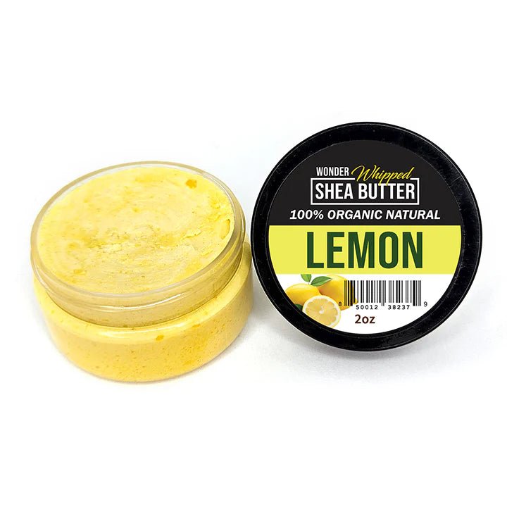 WONDER 100% Organic Whipped Shea Butter – Natural Moisturizer – Mango, Pineapple, Honey Peach, Baby Powder, Lavender, Lemon, Hemp – 2 oz (7 - Piece Variant Set) - Beauty Exchange Beauty Supply