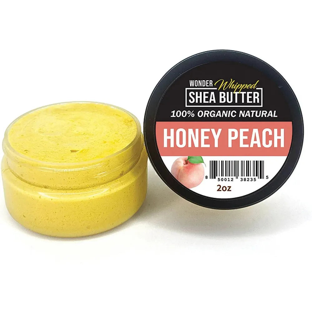 WONDER 100% Organic Whipped Shea Butter – Natural Moisturizer – Mango, Pineapple, Honey Peach, Baby Powder, Lavender, Lemon, Hemp – 2 oz (7 - Piece Variant Set) - Beauty Exchange Beauty Supply