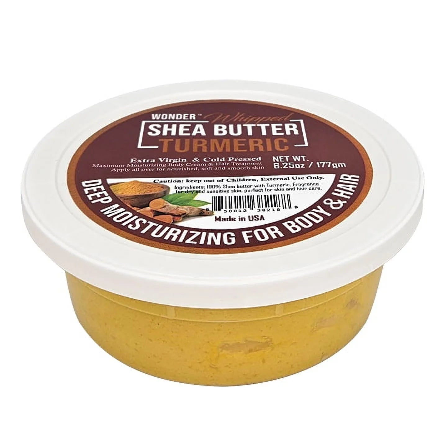 WONDER Whipped Turmeric Shea Butter – 6.25 oz - Beauty Exchange Beauty Supply