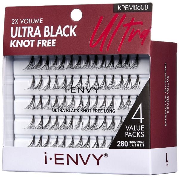 Kiss i-Envy 2X Volume Knot-Free Individual Eyelashes – Multipack