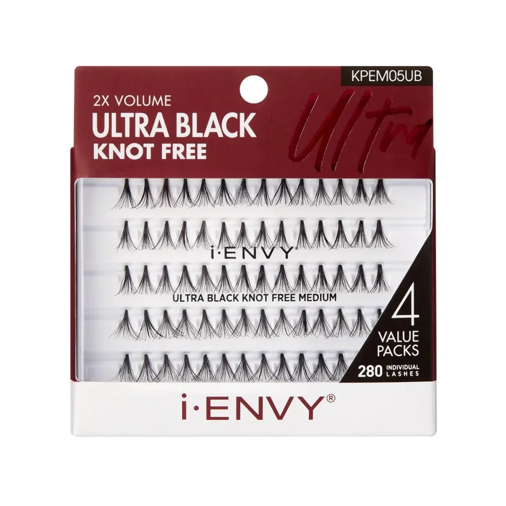 Kiss i-Envy 2X Volume Knot-Free Individual Eyelashes – Multipack