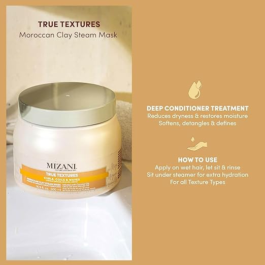 Mizani True Textures Moroccan Clay Face Mask - Detoxifying 16.9oz