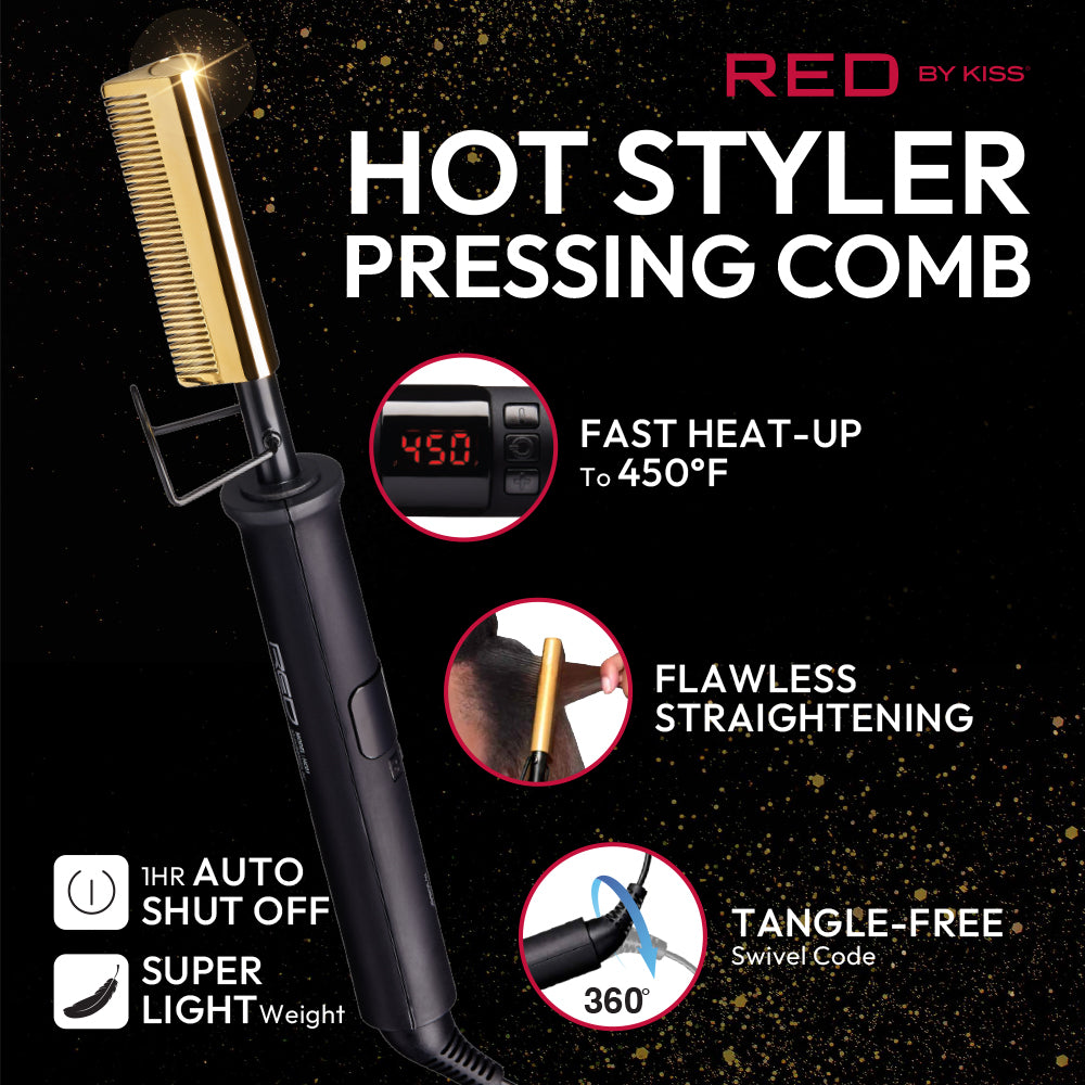 Red by Kiss Hot Styler Pressing Comb