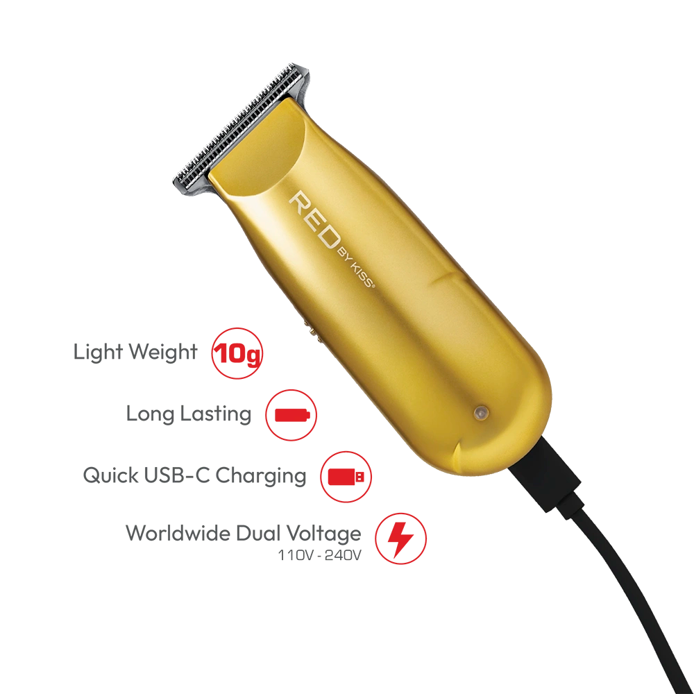 Red by Kiss Cordless Rechargeable Mini Trimmer