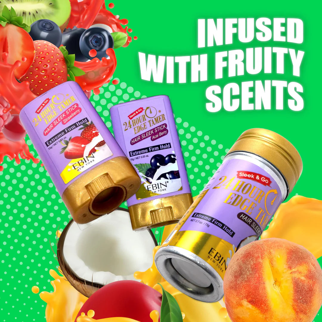 Ebin 24 Hour Edge Tamer Hair Sleek Stick - 0.53oz