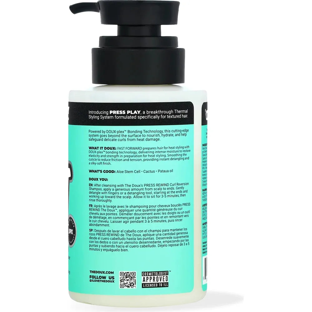 The Doux Press Rewind Shampoo and Fast Forward Conditioner Set - 8 oz