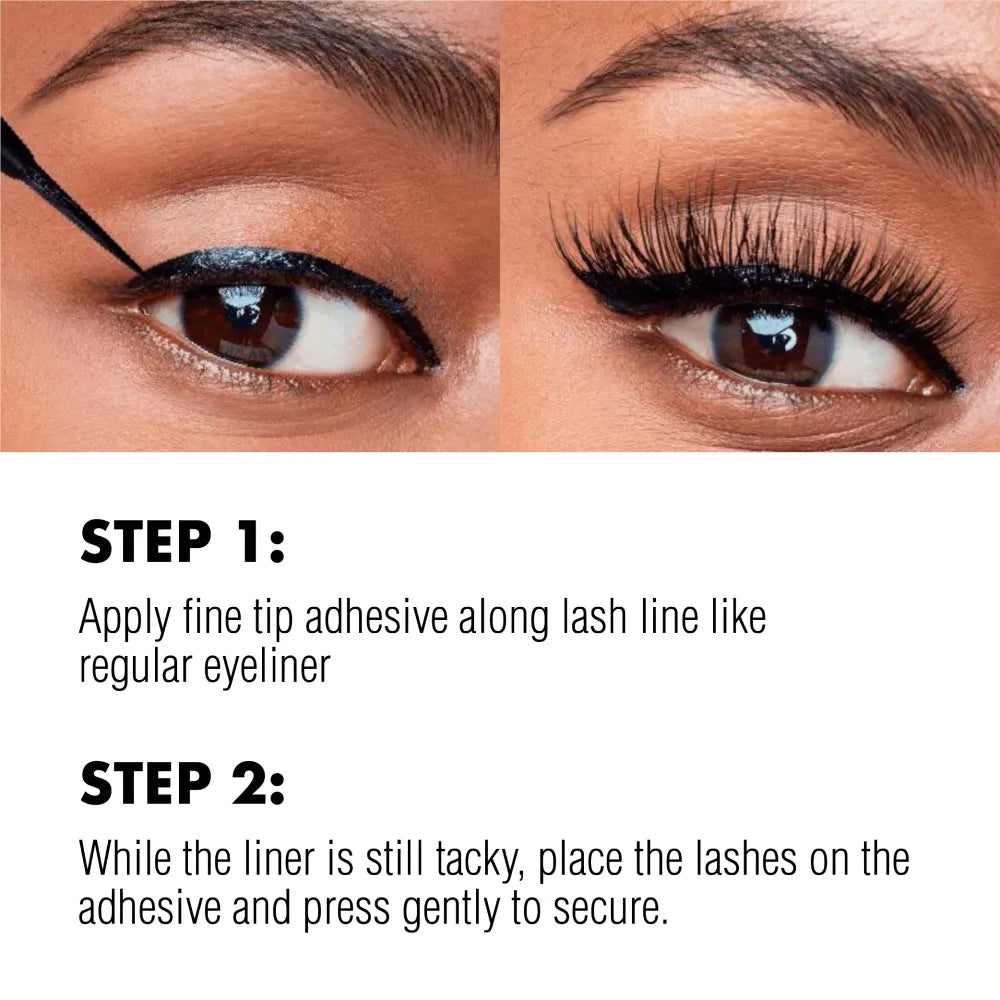 IENVY by KISS 2-in-1 Brush-On Eyeliner Lash Glue