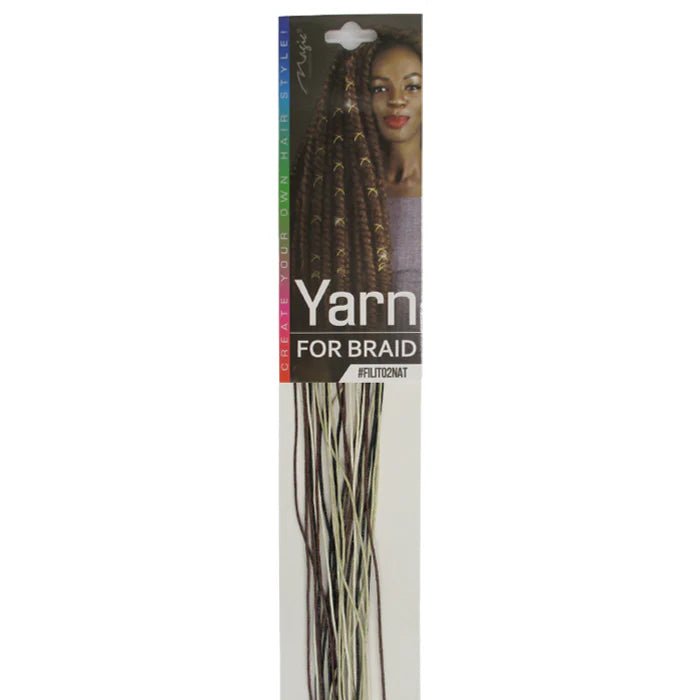 Yarn for Braid – Natural | #FILIT02NAT | Soft, Lightweight Fiber for Braiding & Styling - Beauty Exchange Beauty Supply