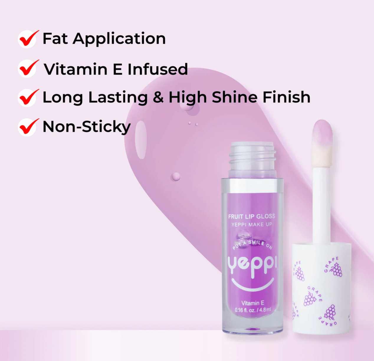 Yeppi Fruit Lip Gloss - 0.16oz - Beauty Exchange Beauty Supply