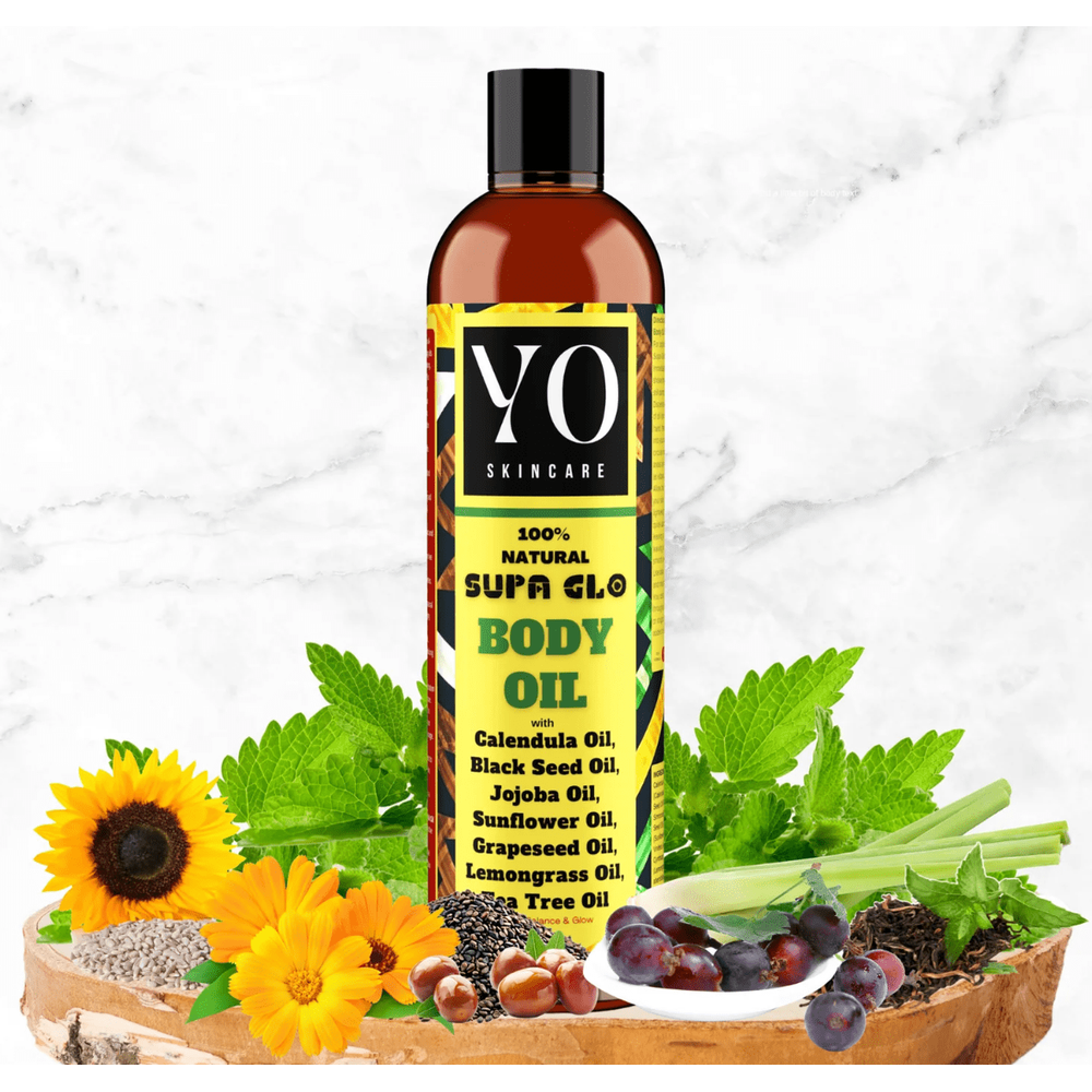 YO Skincare Supa Glo Body Oil – 8 oz - Beauty Exchange Beauty Supply