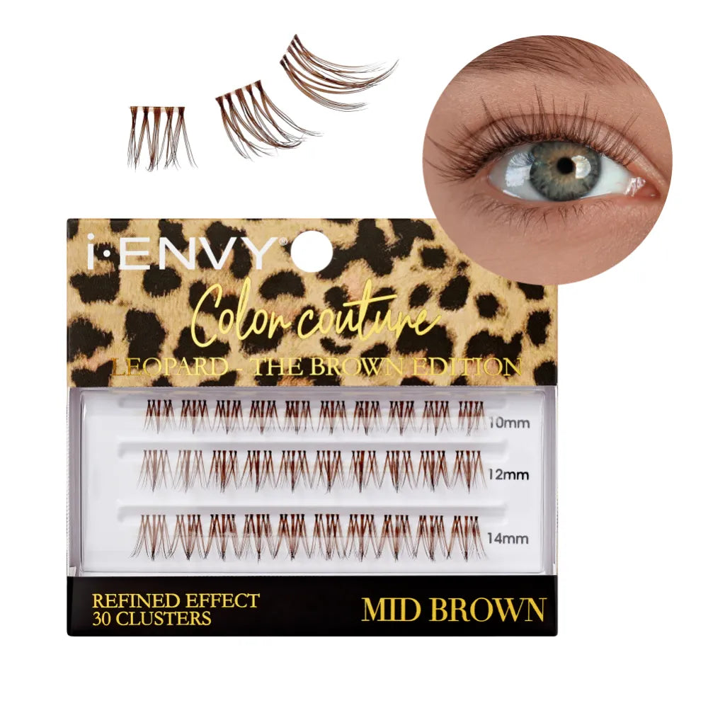 iEnvy by Kiss Color Couture Faux Mink Lash Clusters – Leopard Series