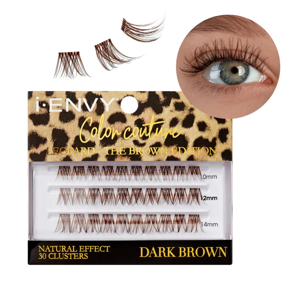 iEnvy by Kiss Color Couture Faux Mink Lash Clusters – Leopard Series