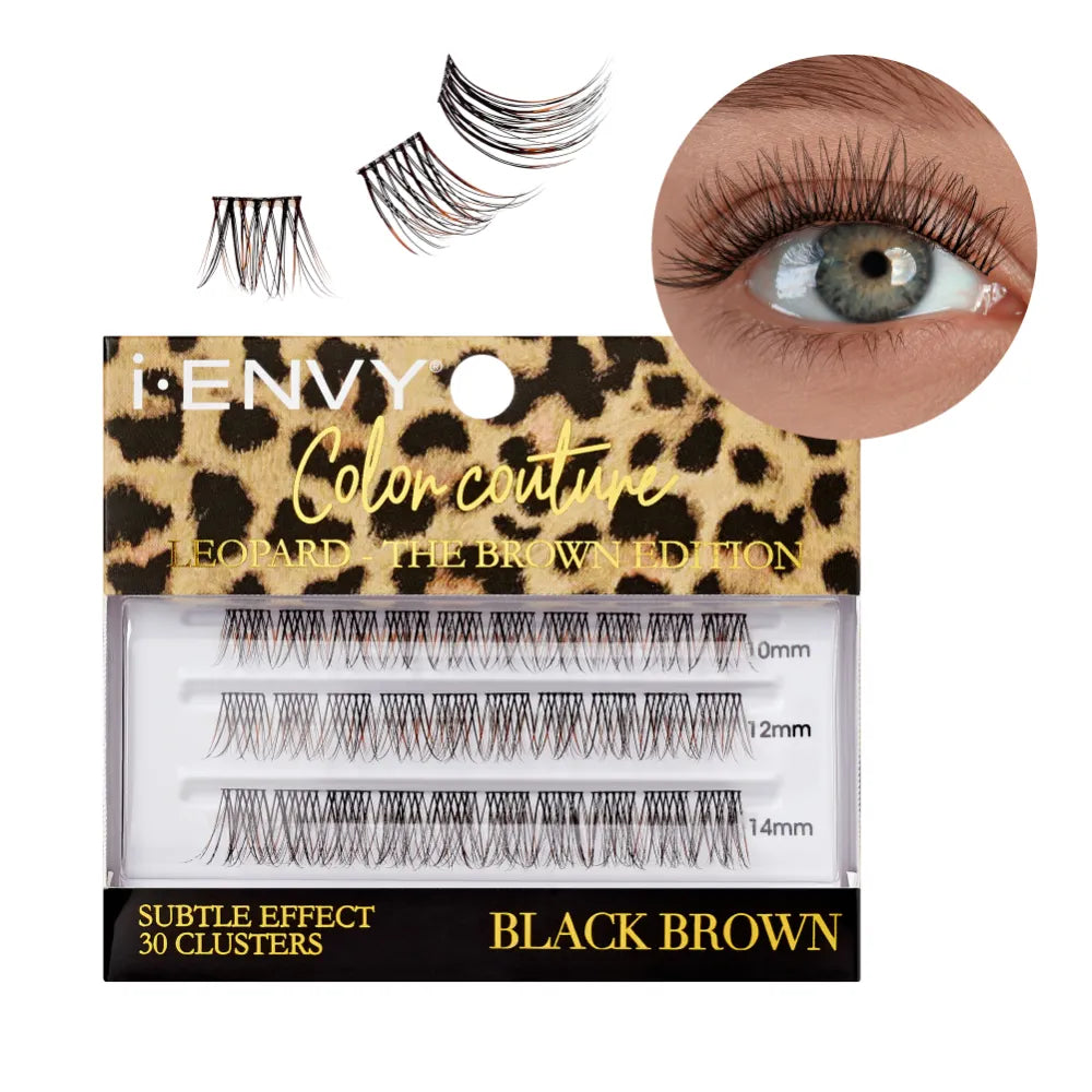 iEnvy by Kiss Color Couture Faux Mink Lash Clusters – Leopard Series