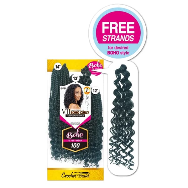 Zury Sis Synthetic Crochet Braid - V11 BOHO CURLY | Soft, Lightweight & Full Look | 12"/13"/14" - Beauty Exchange Beauty Supply