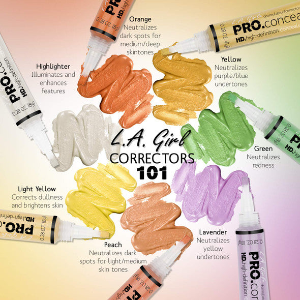 L.A. Girl HD Pro Corrector & Highlighter – Color Correct & Highlighter