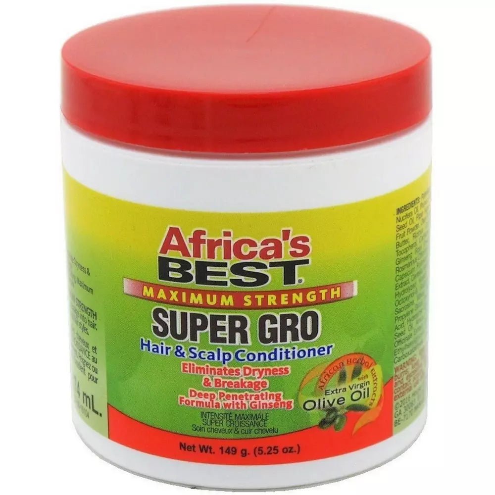 Africa's Best Maximum Strength Super Gro Hair & Scalp Conditioner 5.25oz - Beauty Exchange Beauty Supply