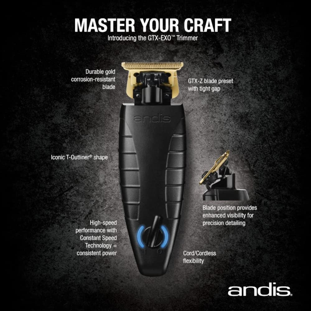 Andis Professional GTX - EXO Cordless Li Trimmer - Beauty Exchange Beauty Supply
