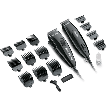 Andis Professional Pivot Clipper and Trimmer Combo - Black - Beauty Exchange Beauty Supply