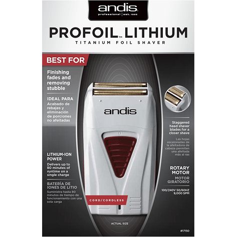 Andis Professional ProFoil Lithium Titanium Foil Shaver - Beauty Exchange Beauty Supply