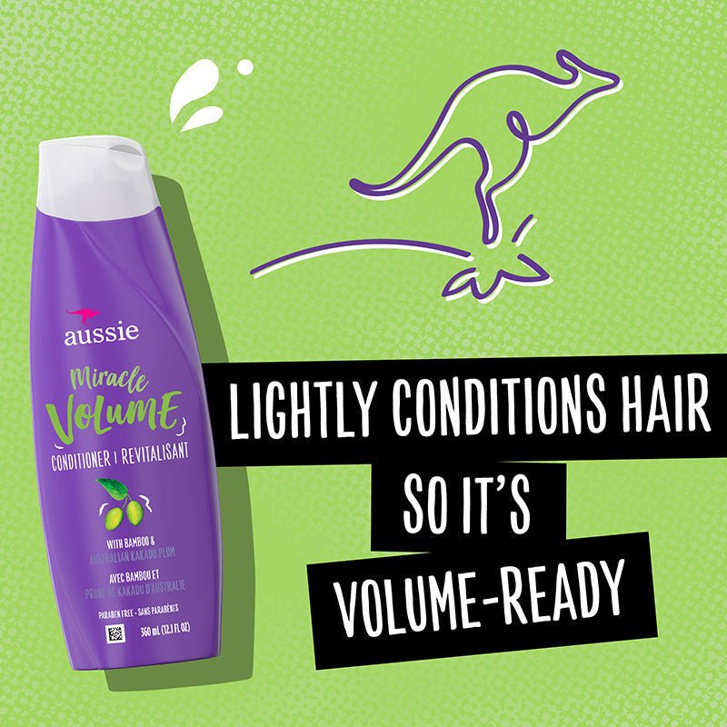 Aussie Miracle Volume Conditioner w/ Bamboo & Australian Kakadu Plum 12.1oz - Beauty Exchange Beauty Supply