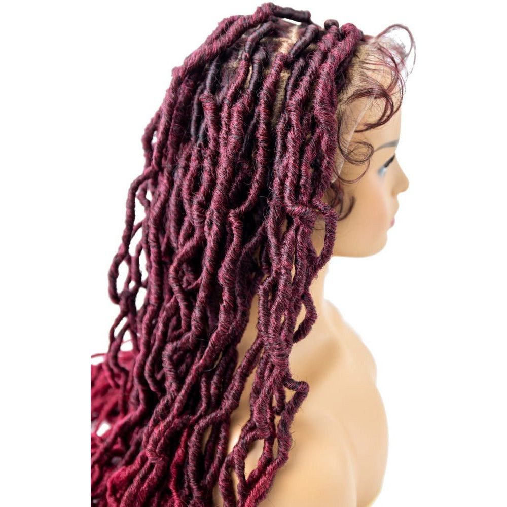 B & B Knotless Synthetic 100% Full HD Lace Wig - Knotless Loc 24" - Beauty Exchange Beauty Supply