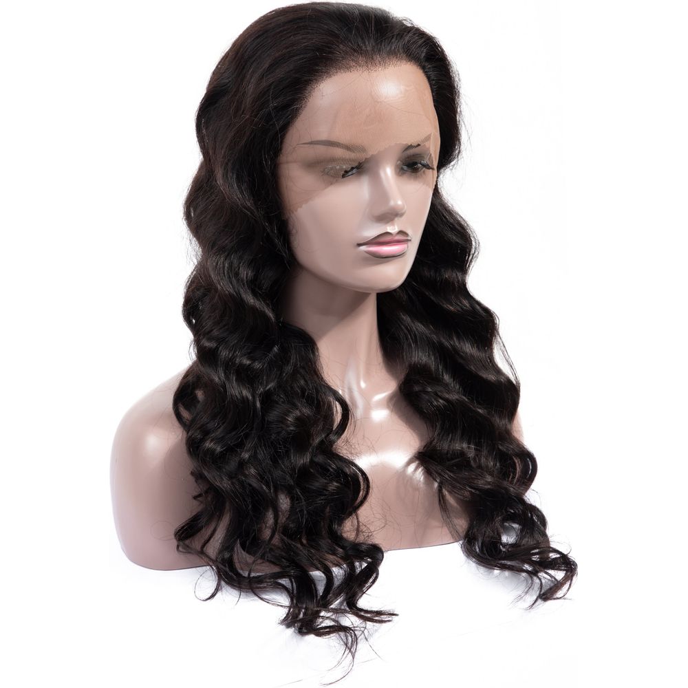 B&B Gold 13x4 100% Brazilian Human Hair Lace Front Wig - Natural Color - Beauty Exchange Beauty Supply