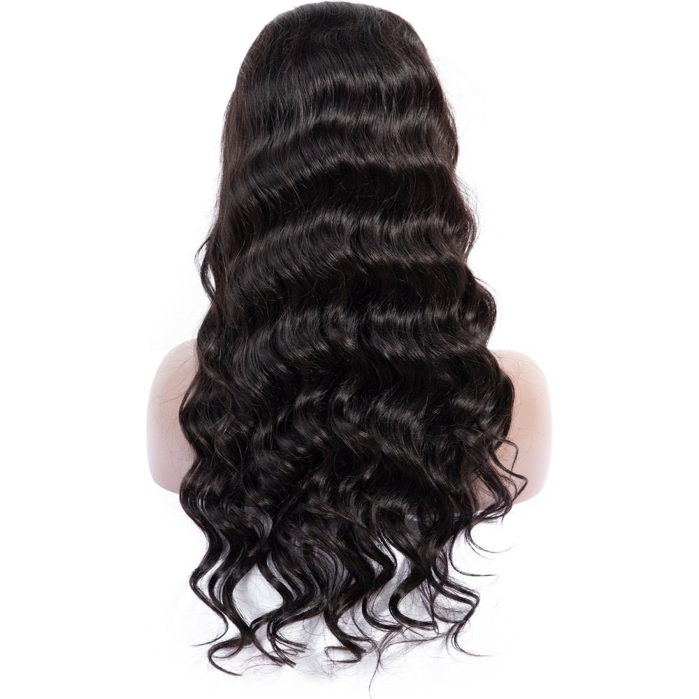 B&B Gold 13x4 100% Brazilian Human Hair Lace Front Wig - Natural Color - Beauty Exchange Beauty Supply